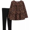 Kids * | Cheapest Carter'S Baby Girls 2 Piece Leopard Set Assorted (