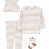 Kids * | Wholesale Carter'S Baby 4-Piece Little Bear Outfit Set Stripe (98