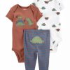 Kids * | Flash Sale Carter'S Baby 3-Piece Dinosaur Little Character Set Assorted (