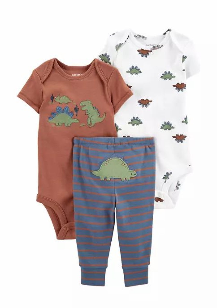 Kids * | Flash Sale Carter'S Baby 3-Piece Dinosaur Little Character Set Assorted (