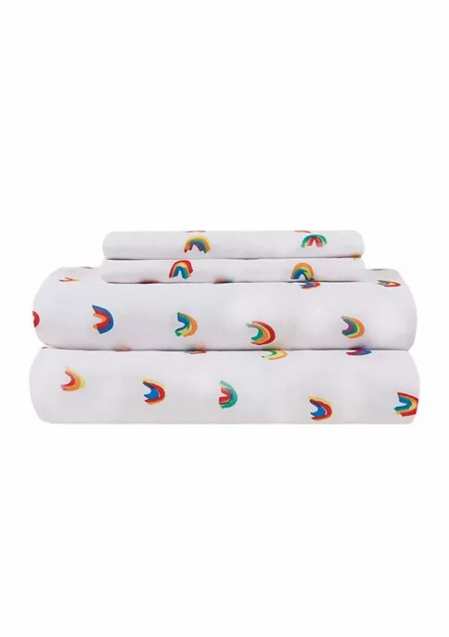 Bed & Bath * | Cheap Modern. Southern. Home. Rainbows Microfiber Sheet Set Multi