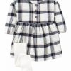 Kids * | Best Reviews Of Carter'S Baby Girls Black And White Plaid Dress Set Plaid (981