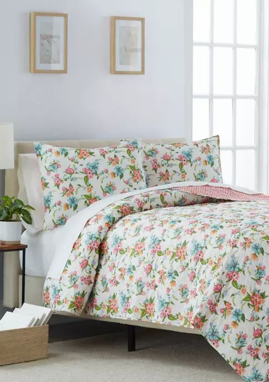 Bed & Bath * | Budget Modern. Southern. Home. Pink Garden Quilt Set Multi