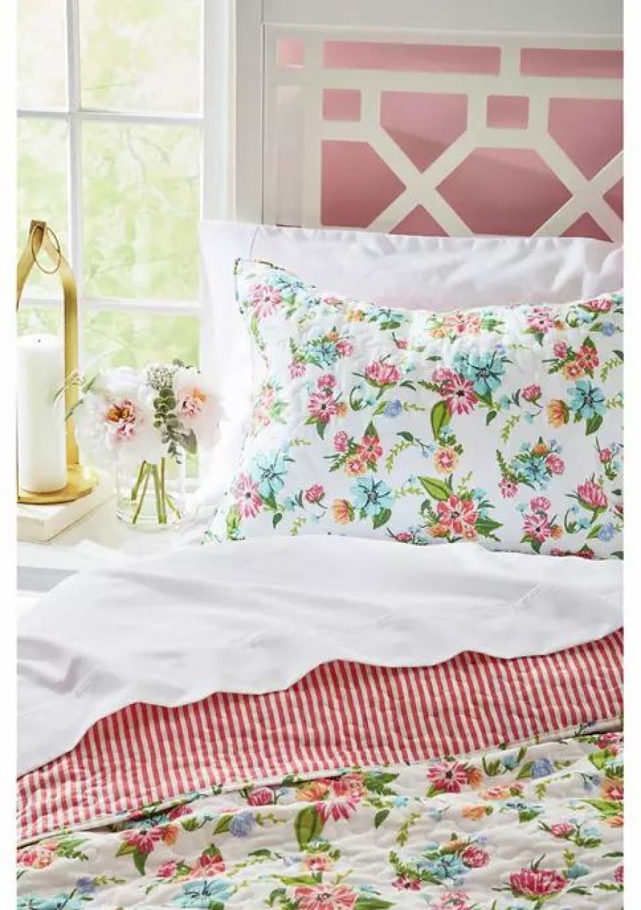 Bed & Bath * | Budget Modern. Southern. Home. Pink Garden Quilt Set Multi