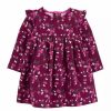 Kids * | Brand New Carter'S Baby Girls Floral Knit Dress Purple