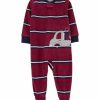 Kids * | Brand New Carter'S Baby Boys One Piece Truck Fleece Footie Pajamas Print